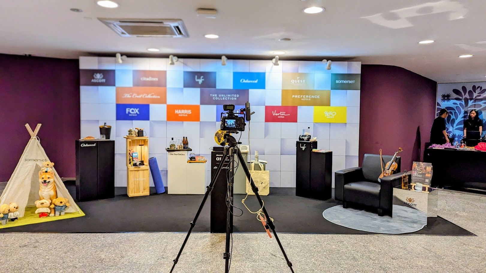Corporate brand activation and event setup
